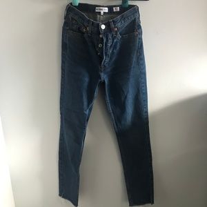 Dark Wash Re-Done Jeans